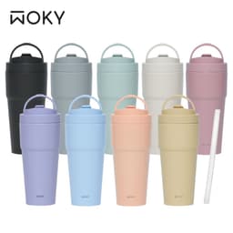 WOKY 沃廚 二代渾圓杯 雙層陶瓷保溫杯 750ml